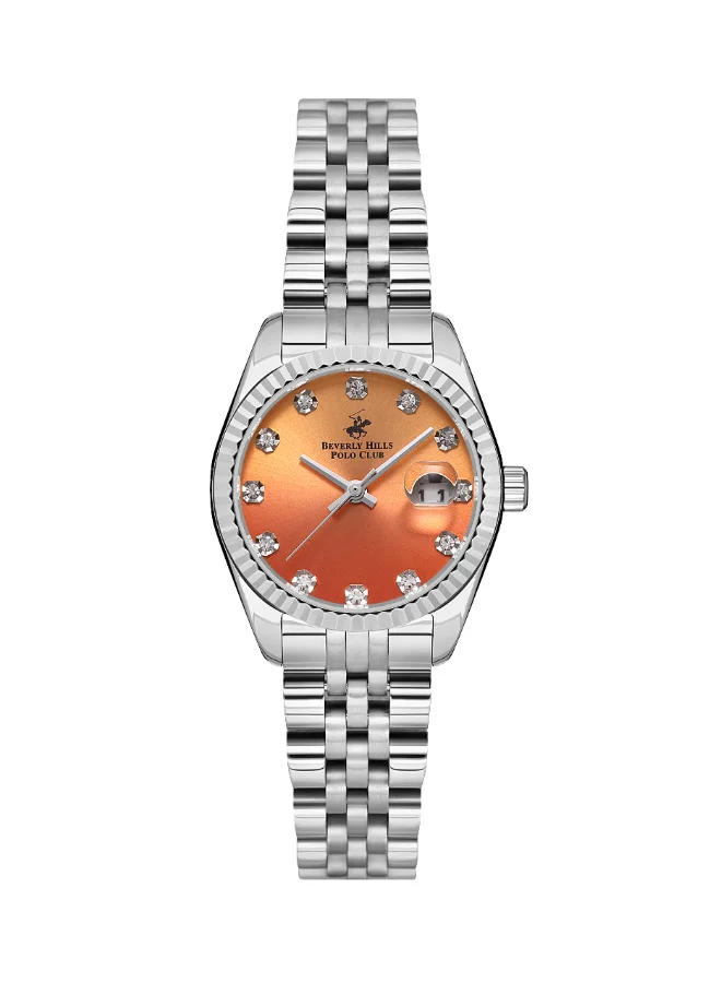 بيفرلي هيلز بولو كلوب Beverly Hills Polo Club Women's Orange Dial Analog Watch - BP3595X.380