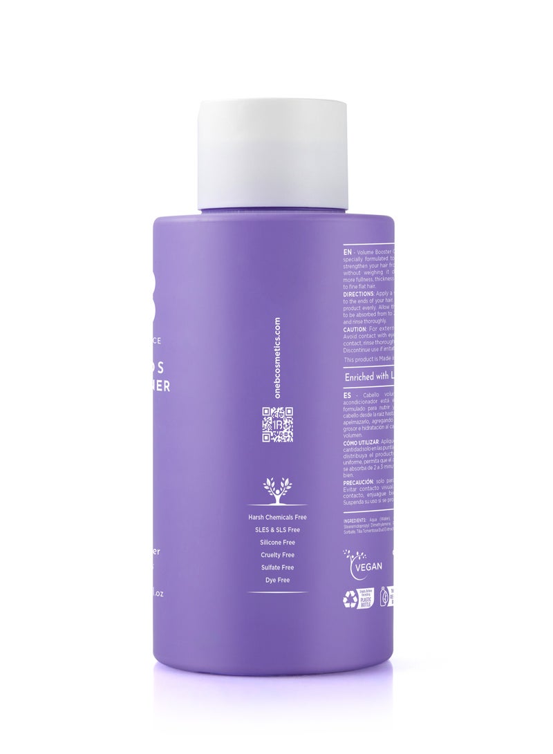 1B Maximos Volume Booster Conditioner 475ml – With Linden Extract & Vegetable Keratin | Boosts Fullness & Thickness | Lightweight Hydration for Fine, Flat Hair | Adds Volume Without Weighing Down - Image 3