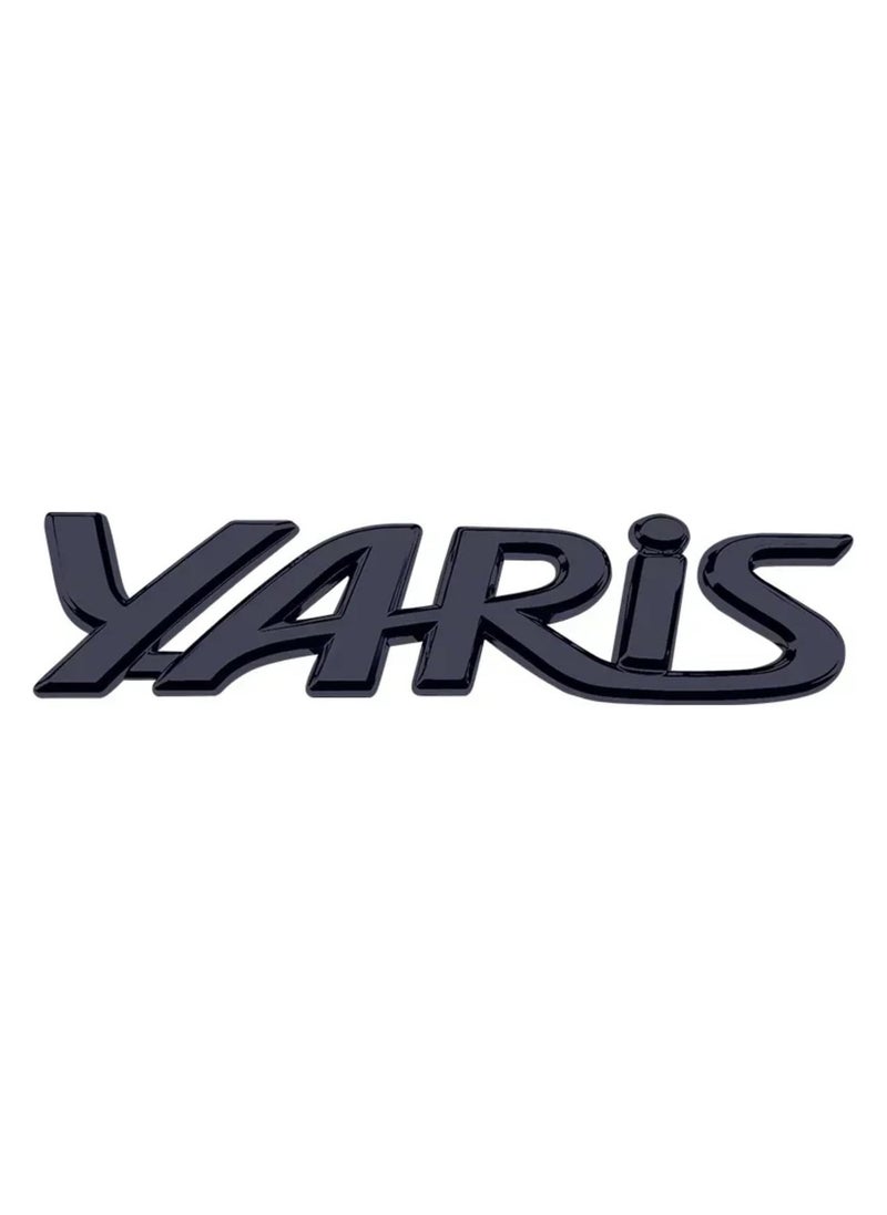 SOLDOUT - 3D Metal Car Letter Fender Logo Side Rear Tail Trunk Decals Emblem Badge Sticker Decal Styling Auto Accessories Compatible with Yaris (Black) - Image 1