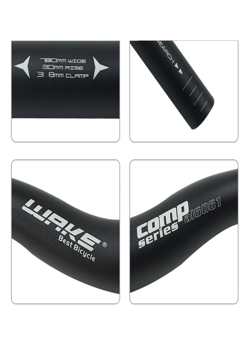 WAKE 780MM Aluminum Alloy MTB Handlebar with 31.8mm Stem Mountain Bike Handle Bar Bicycle Cycling Flat Bar Handlebar - Image 4