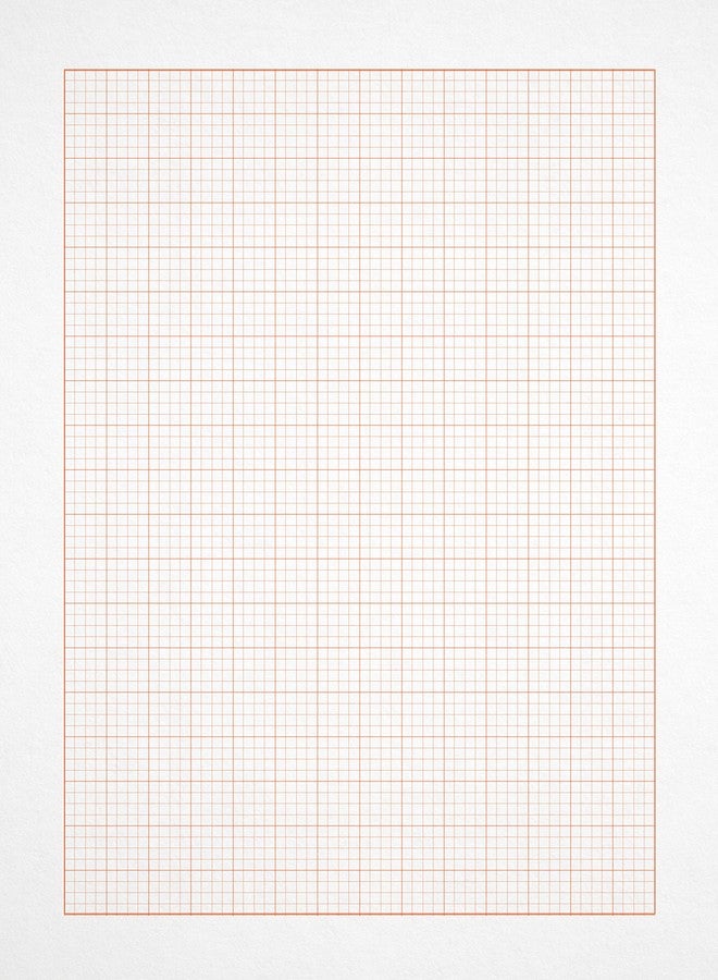 Design Ideation Grid PAD. Removable Sheet. Premium Paper. Smart-Bind Reinforced Lay Flat Binding. Orange Grid. (8.5" X 11") PAD-2550-TS (2 Book Value Pack) - Image 3