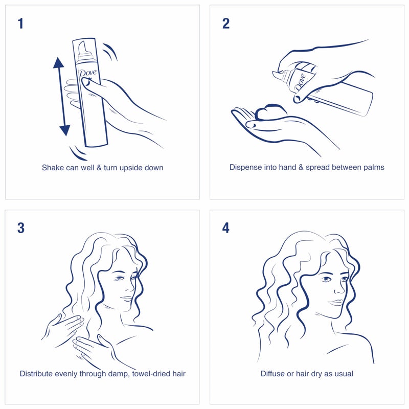 Dove STYLE+care Curls Defining Mousse, Soft Hold 7 oz - Image 5