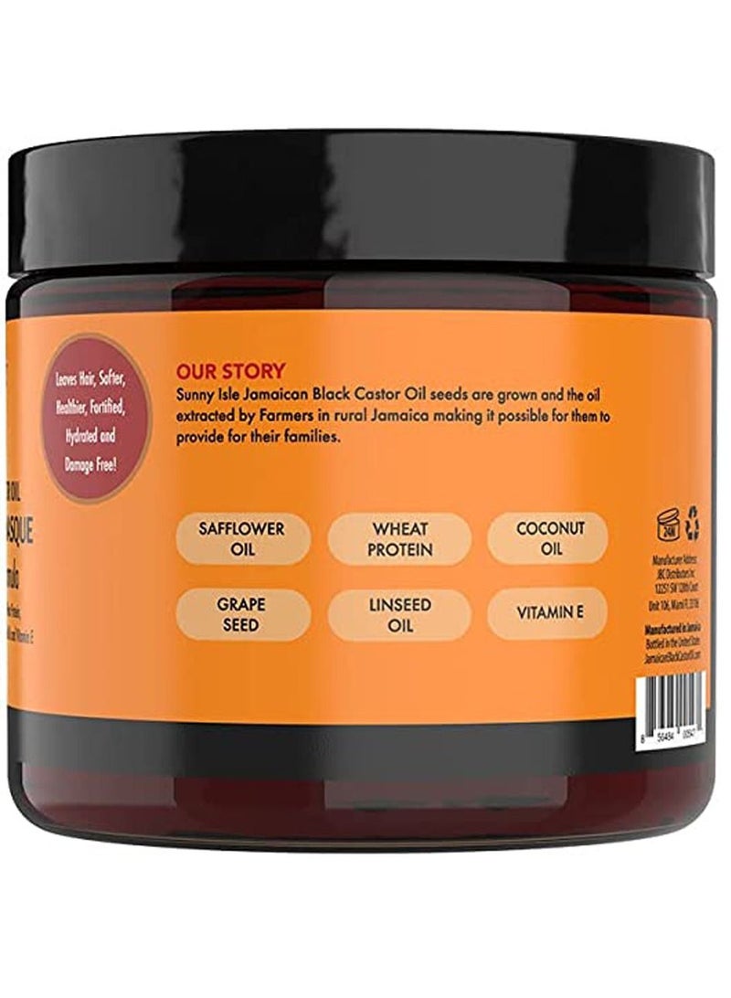 صاني آيل قناع الإصلاح المكثف بزيت الخروع الجامايكي أسود 16 أوقية - Image 2