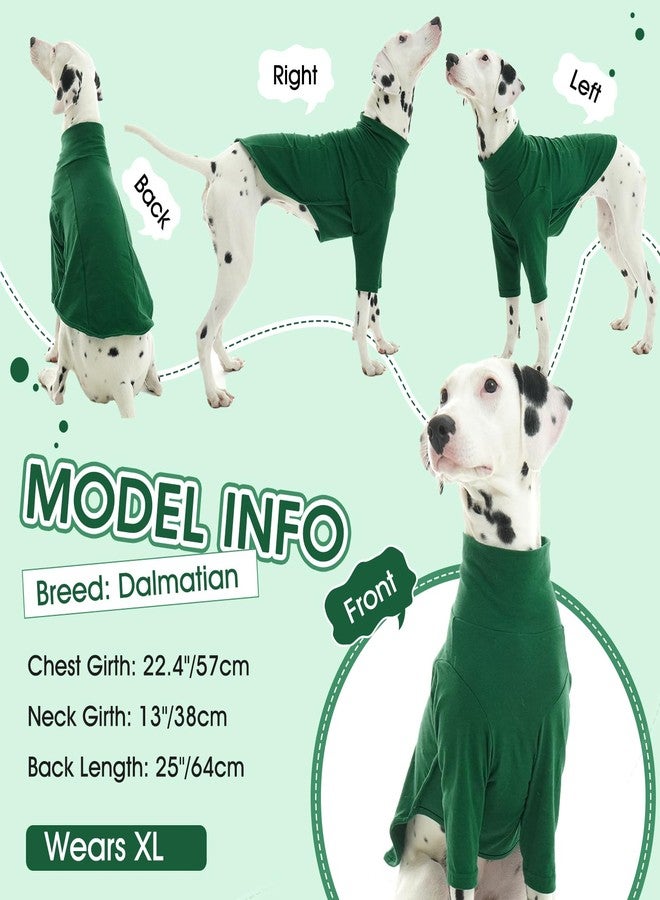 ROZKITCH Dog Sweatshirt for Large Dogs, Soft Dog Hoodie, Comfortable Dog Pajamas for Extra Large and Large Breeds Dogs Green 4XL - Image 3