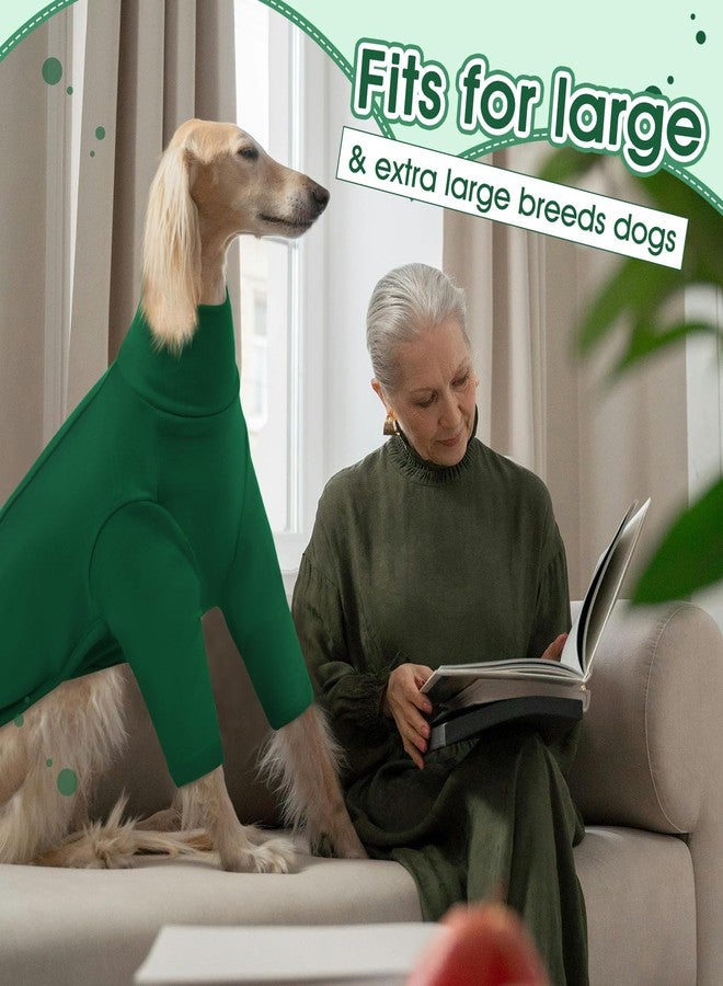 ROZKITCH Dog Sweatshirt for Large Dogs, Soft Dog Hoodie, Comfortable Dog Pajamas for Extra Large and Large Breeds Dogs Green 4XL - Image 5