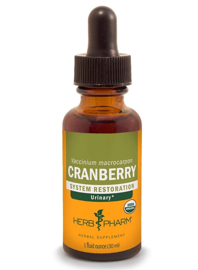 Herb Pharm Certified Organic Cranberry Liquid Extract for Urinary Tract Support - 1 Ounce - Image 1