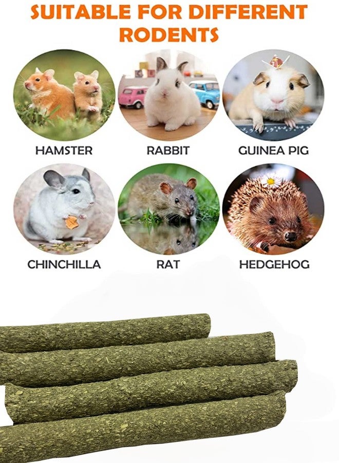 ANDES Rabbit Chew Toys 40pcs Timothy Hay Sticks About 14oz/400g Hamster Molar Snacks Handmade are Perfect Food Accessories for Bunny Guinea Pigs Rats Chinchillas Gerbils (40pcs Timothy Hay Sticks) - Image 3