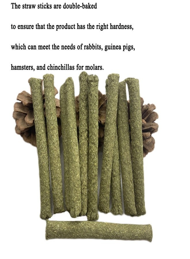 ANDES Rabbit Chew Toys 40pcs Timothy Hay Sticks About 14oz/400g Hamster Molar Snacks Handmade are Perfect Food Accessories for Bunny Guinea Pigs Rats Chinchillas Gerbils (40pcs Timothy Hay Sticks) - Image 5