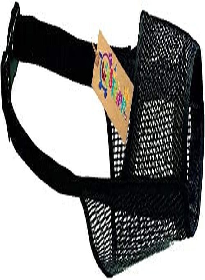 Western Era Strap Safe Net Wire Muzzle for Pet Safety Collar for Anti Biting Dog (Black) (Medium - M) - Image 2