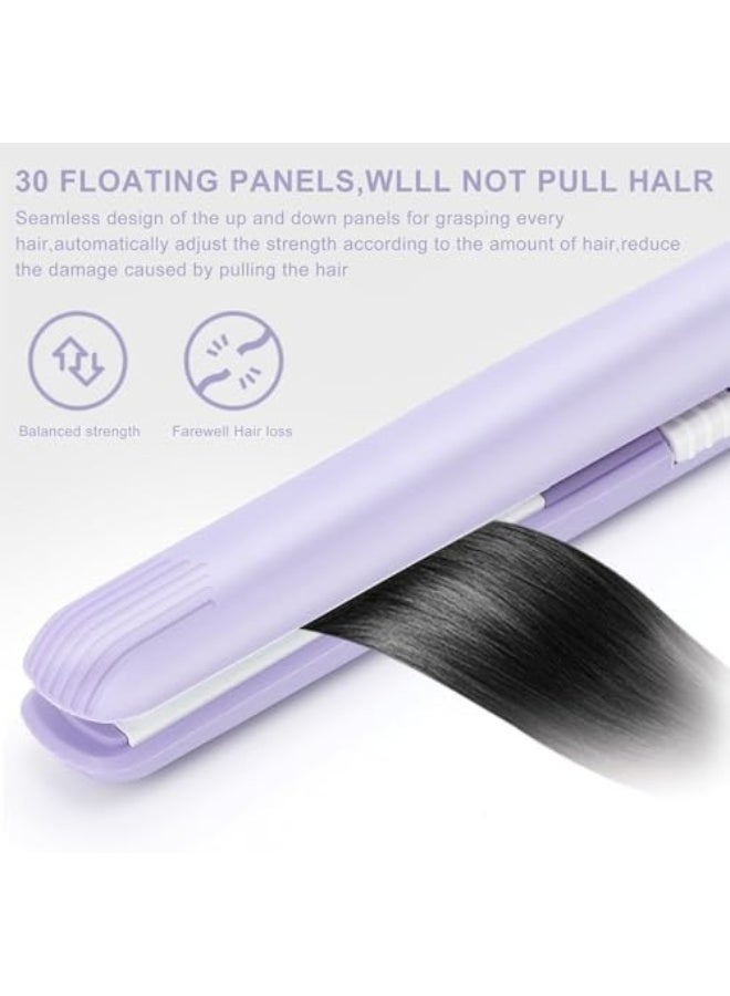 Generic Mini Ceramic Hair Straightener for Women 2 in 1 Portable Curling Iron Suitable for Short, Long Hair and Beard Multicolour  - Image 5