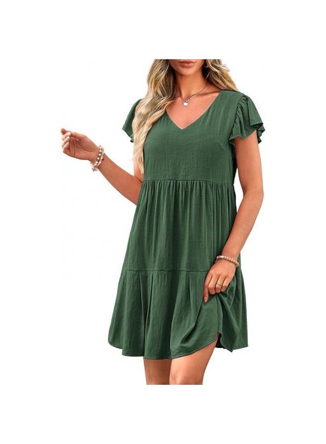 NIBEMINENT Women's Cross-Border European and American Casual Short Dress - Summer 2024 Collection  - Image 1