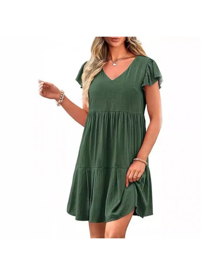 NIBEMINENT Women's Cross-Border European and American Casual Short Dress - Summer 2024 Collection  - Image 3