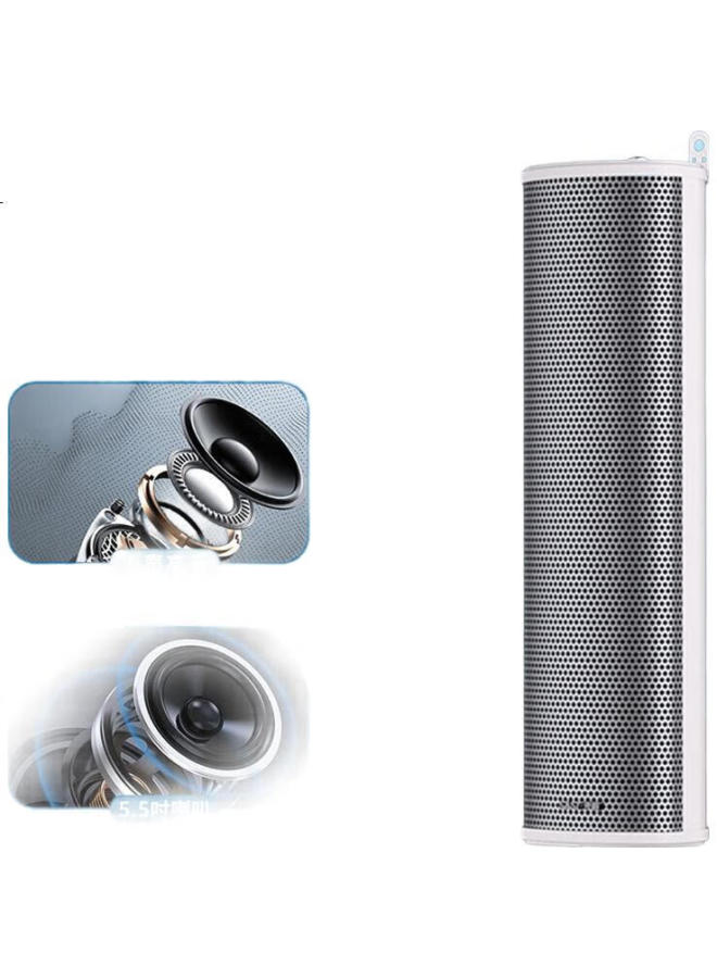 SAST (Sast) H-801 Outdoor Waterproof Column Speaker Wall-Mounted Speaker 5.5-Inch Outdoor Conference School Public Broadcasting Background Music Speaker 50W - Image 3