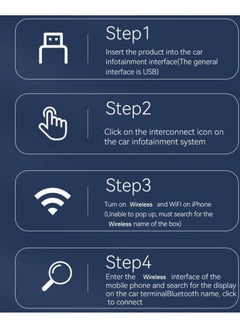 Digisand 2 in 1 Wireless Carplay Auto Adapter Mini Box with Bluetooth 5.0 and WiFi for Wired CarPlay/Auto Cars  - Image 2
