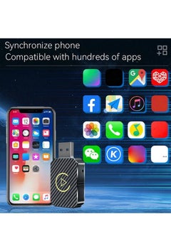 Digisand 2 in 1 Wireless Carplay Auto Adapter Mini Box with Bluetooth 5.0 and WiFi for Wired CarPlay/Auto Cars  - Image 3