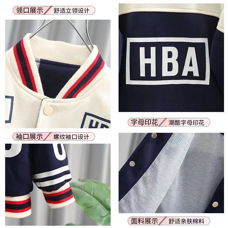 Boys' Baseball Jacket Sports Coat Stylish Trendy Streetwear For Older Children - Image 4