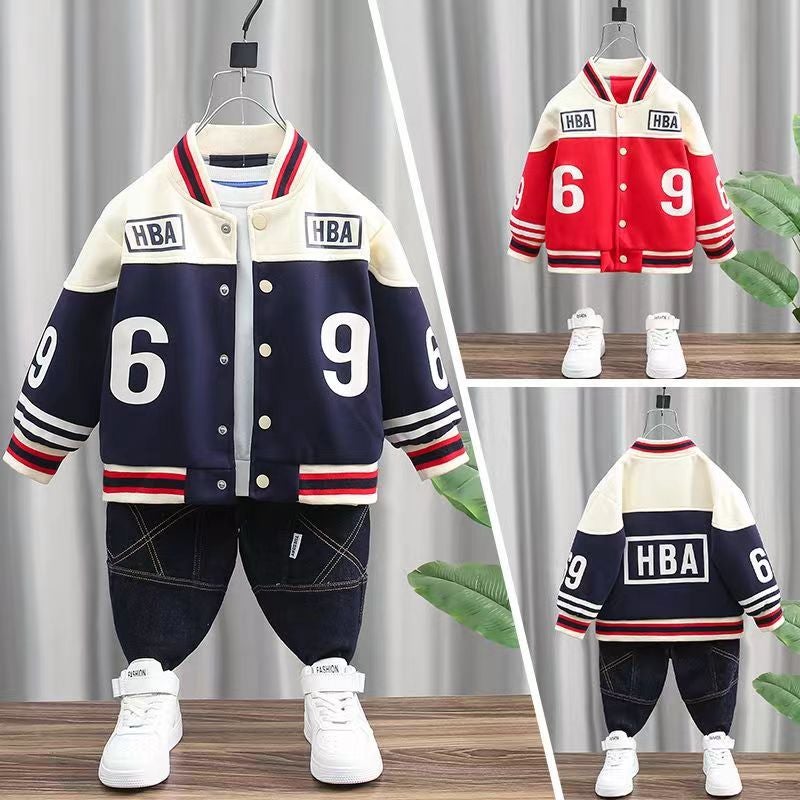 Boys' Baseball Jacket Sports Coat Stylish Trendy Streetwear For Older Children - Image 5