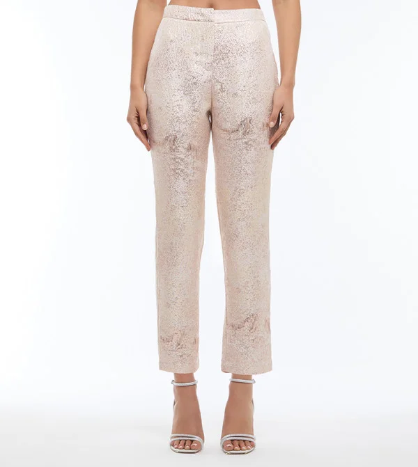بي سي بي جي BCBG-JAQUARD LUREX TROUSER
