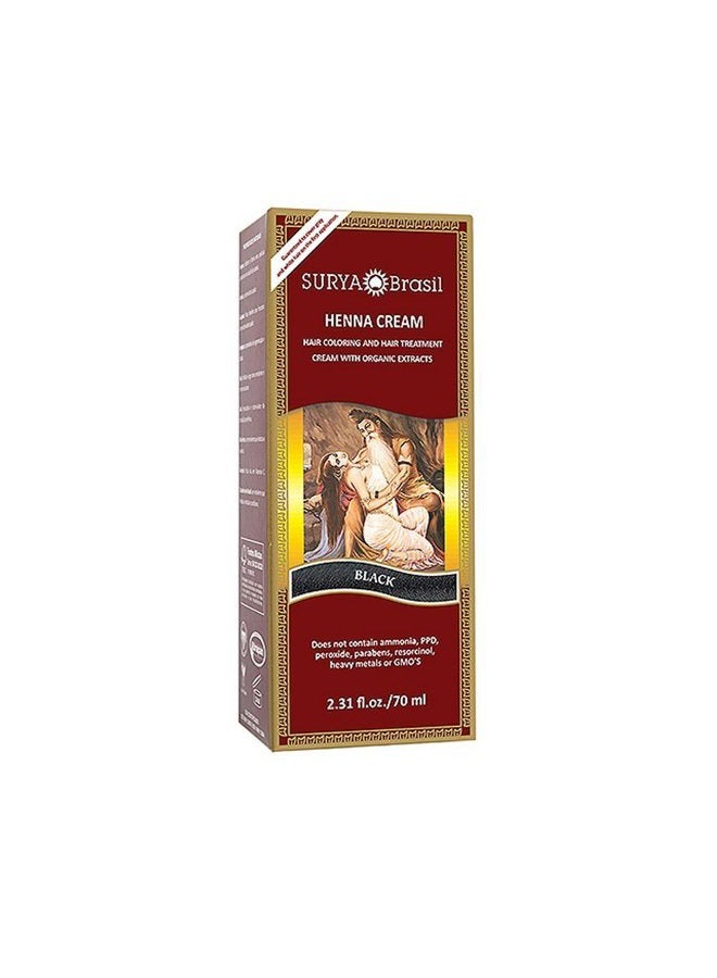 Brasil: Natural Henna Cream, Black 2.31 oz (2 pack)
