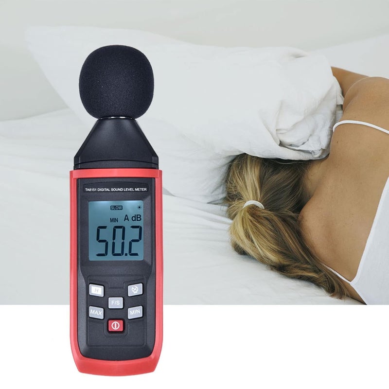 TA8151 Plastic LCD Digital Noise Tester Sound Level Meter 30 130 dB for Construction - Image 5