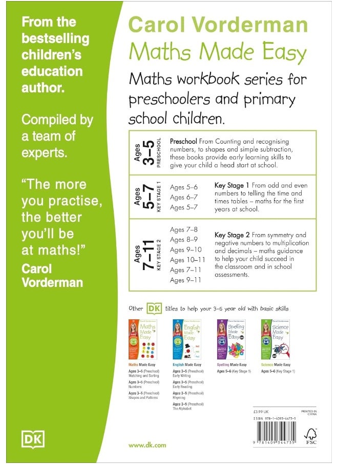 Maths Made Easy: Adding & Taking Away, Ages 3-5 (Preschool): Supports the National Curriculum, Preschool Exercise Book  - Image 2