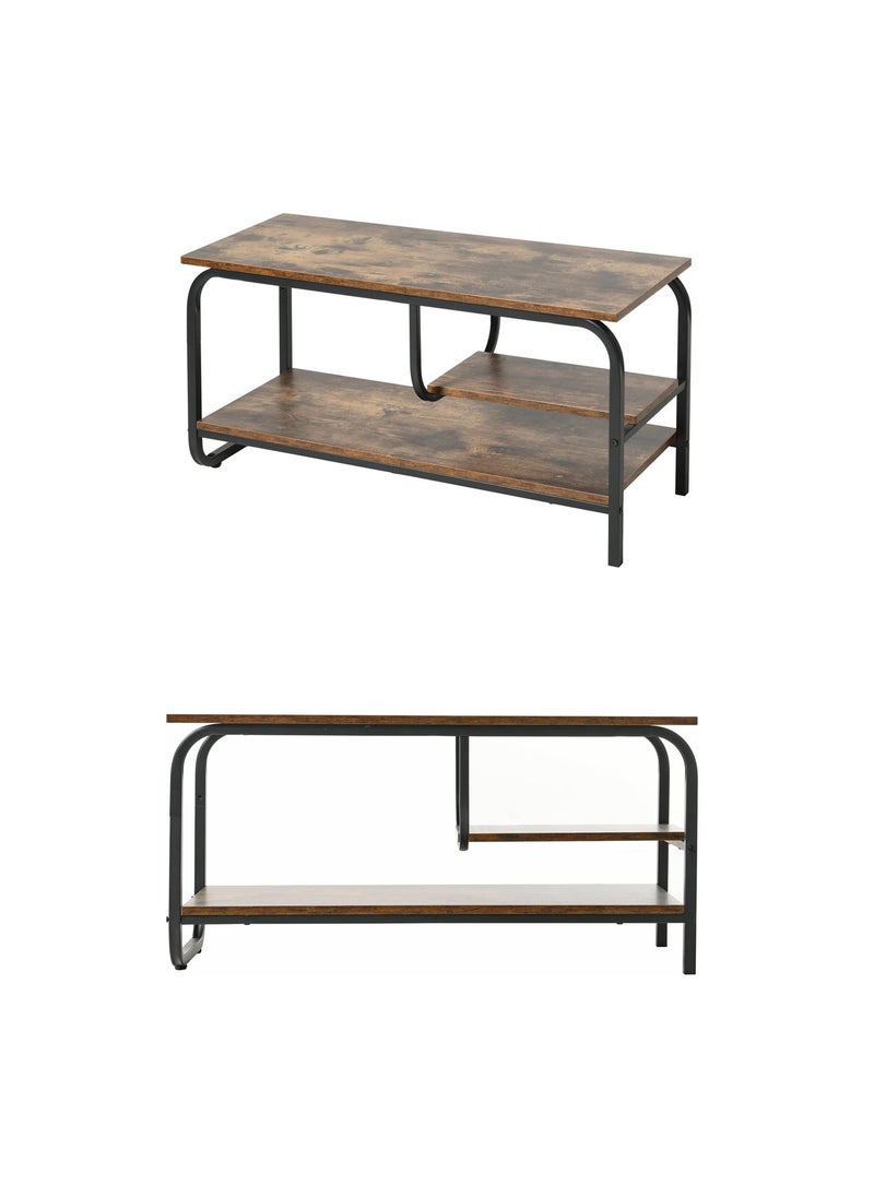HXDream TV stand, TV cabinet with storage shelf, very suitable for living room, small bedroom  - Image 4