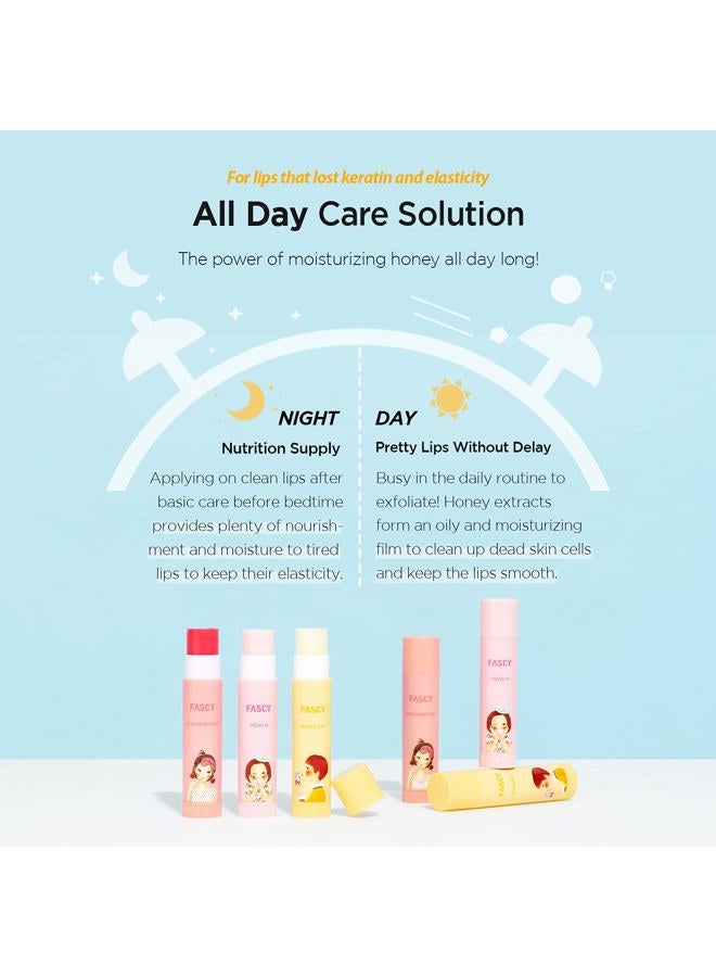 FASCY Lollipop Lip Balm Peach, Lip Balms & Moisturizers, Korean Lip Balm, Korean Lip, Korean Lip Products, Paraben Free, Moisturizing, 0.13 Oz, (Peach) - Image 5