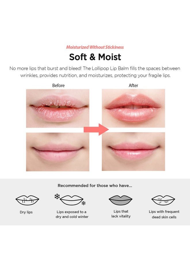FASCY Lollipop Lip Balm Peach, Lip Balms & Moisturizers, Korean Lip Balm, Korean Lip, Korean Lip Products, Paraben Free, Moisturizing, 0.13 Oz, (Peach) - Image 4