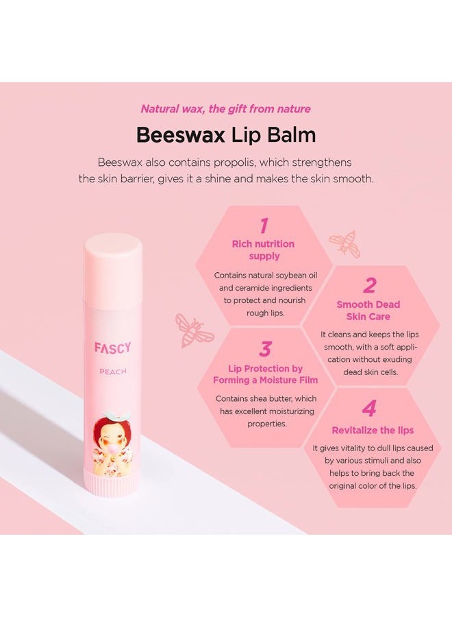 FASCY Lollipop Lip Balm Peach, Lip Balms & Moisturizers, Korean Lip Balm, Korean Lip, Korean Lip Products, Paraben Free, Moisturizing, 0.13 Oz, (Peach) - Image 3