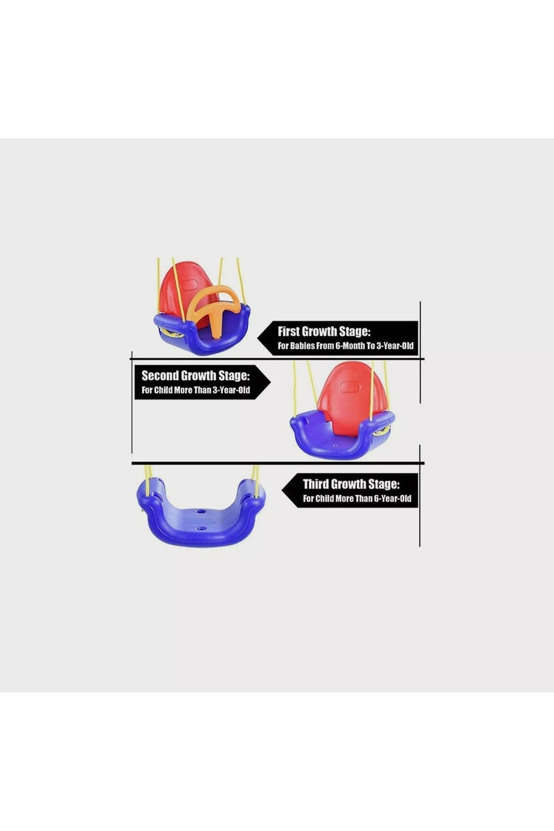 REXA Safety Swing for Toddlers - Red, Blue, Yellow - Image 4