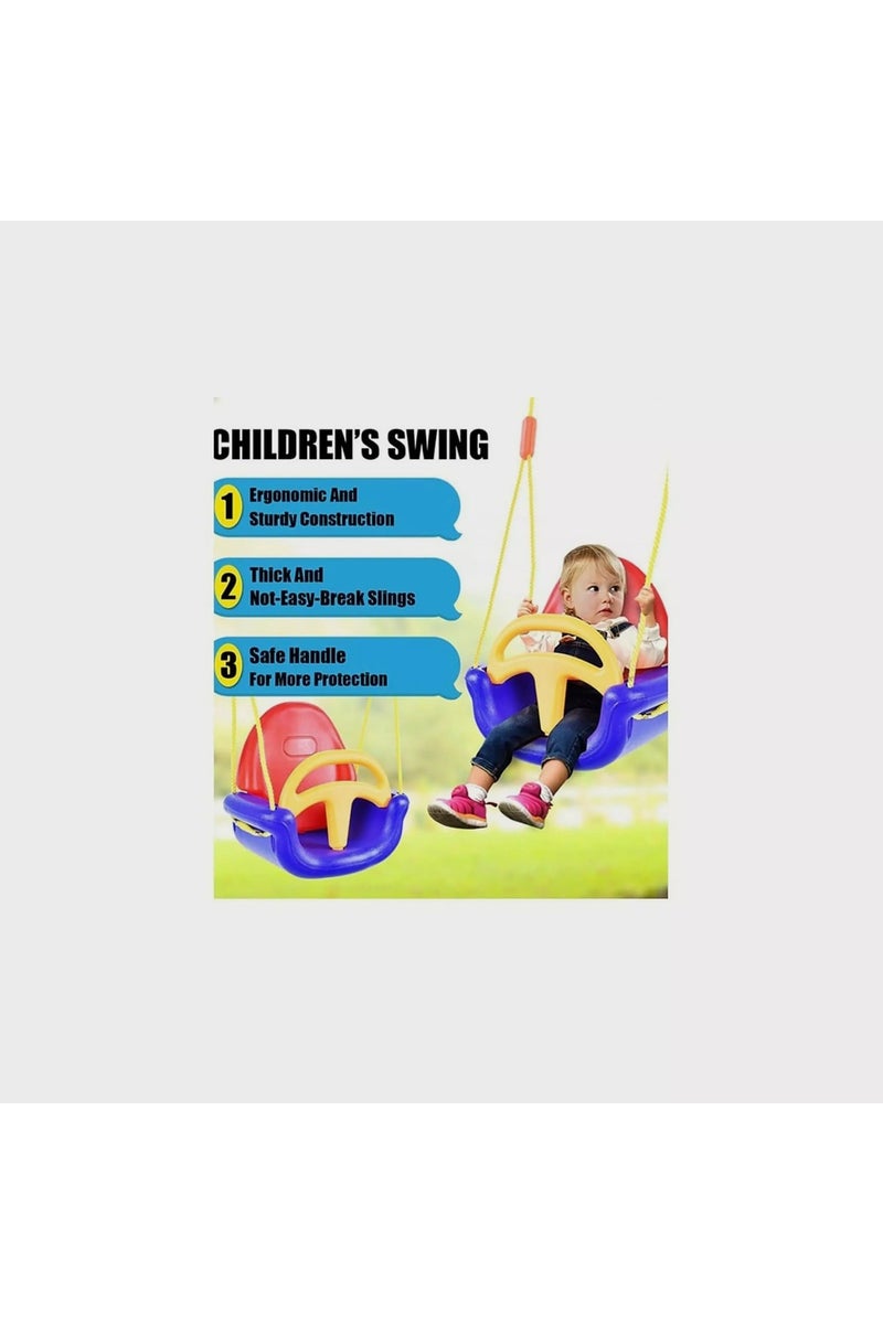 REXA Safety Swing for Toddlers - Red, Blue, Yellow - Image 3