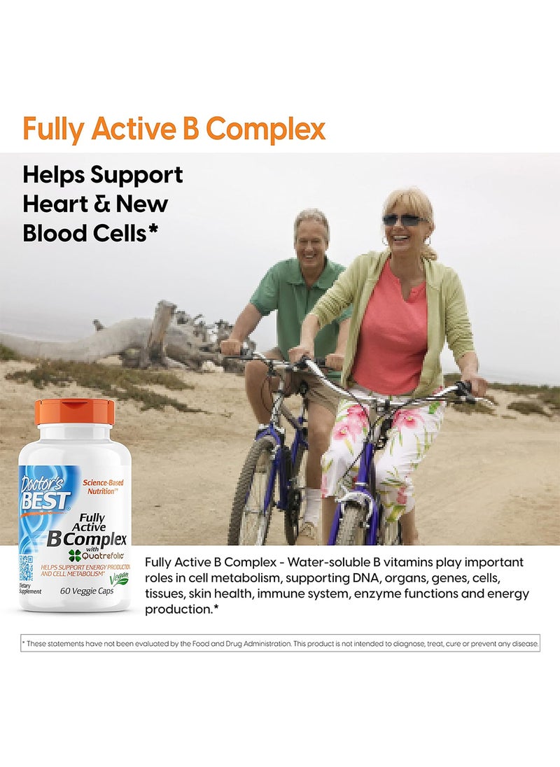 Doctor's BEST Fully Active B Complex Supports Energy Nervous System Optimal Health Nongmo Gluten Free Vegan Soy Free 60 Count  - Image 4