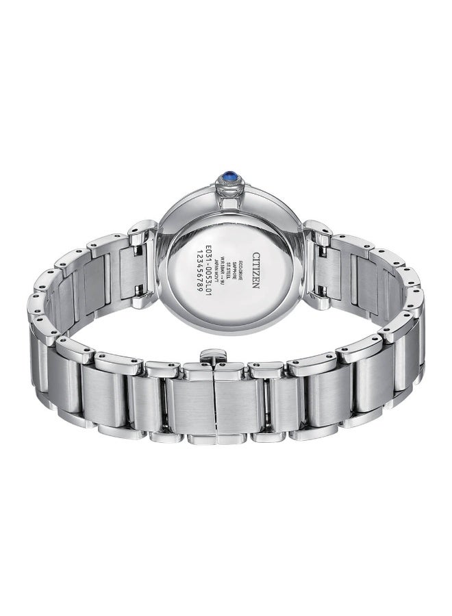 سيتيزن L Maybells Eco-Drive Women's Watch EM1070-83D, 29.5 mm Mother-of-Pearl Dial, Stainless Steel Case & Bracelet, 50 m WR - Image 5