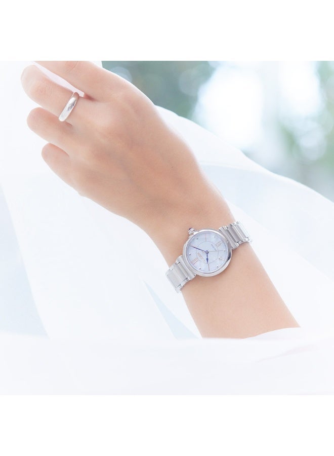سيتيزن L Maybells Eco-Drive Women's Watch EM1070-83D, 29.5 mm Mother-of-Pearl Dial, Stainless Steel Case & Bracelet, 50 m WR - Image 4