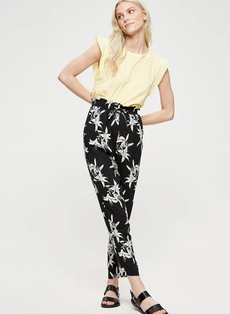 DOROTHY PERKINS High Waist Floral Print Pants