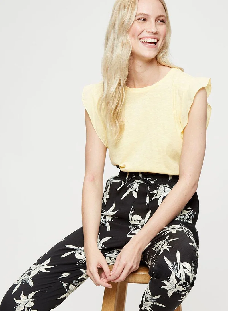 DOROTHY PERKINS High Waist Floral Print Pants