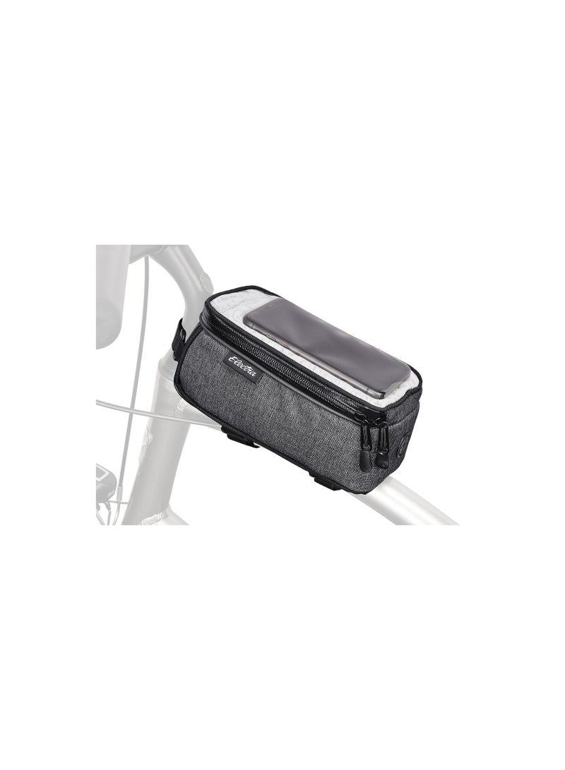 Electra Bicycle Company Reflective Charcoal 1.3L Bicycle Top Tube Phone Bag with Touchscreen Window - Image 2