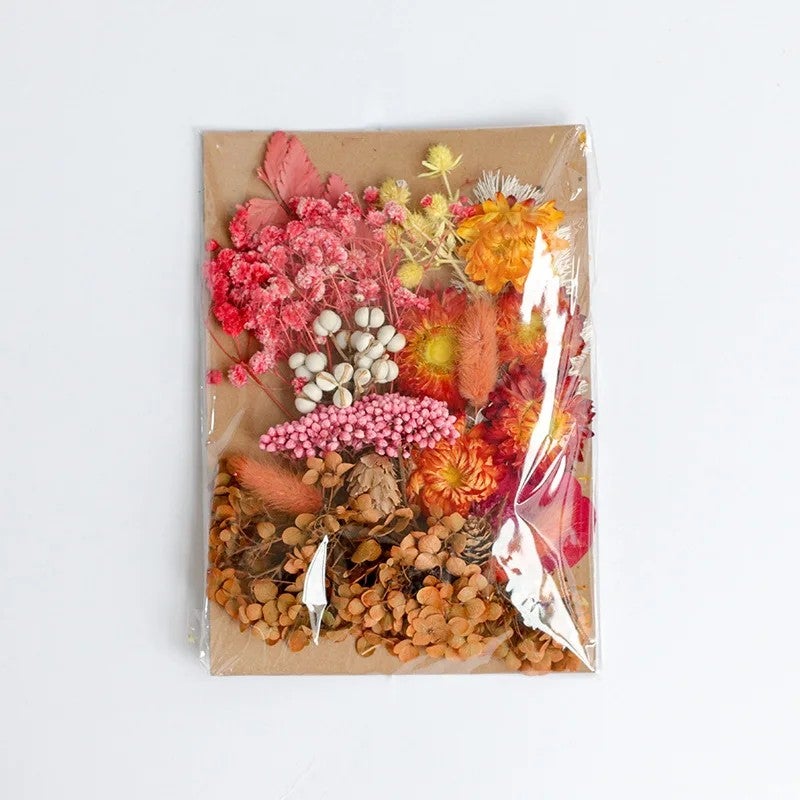 Bluejw Diy Preserved Hydrangea & Gypsophila Dried Flower Kit – Embossed Dried Plants in Decorative Bag for Home, Wedding & Craft Decoration - Image 4