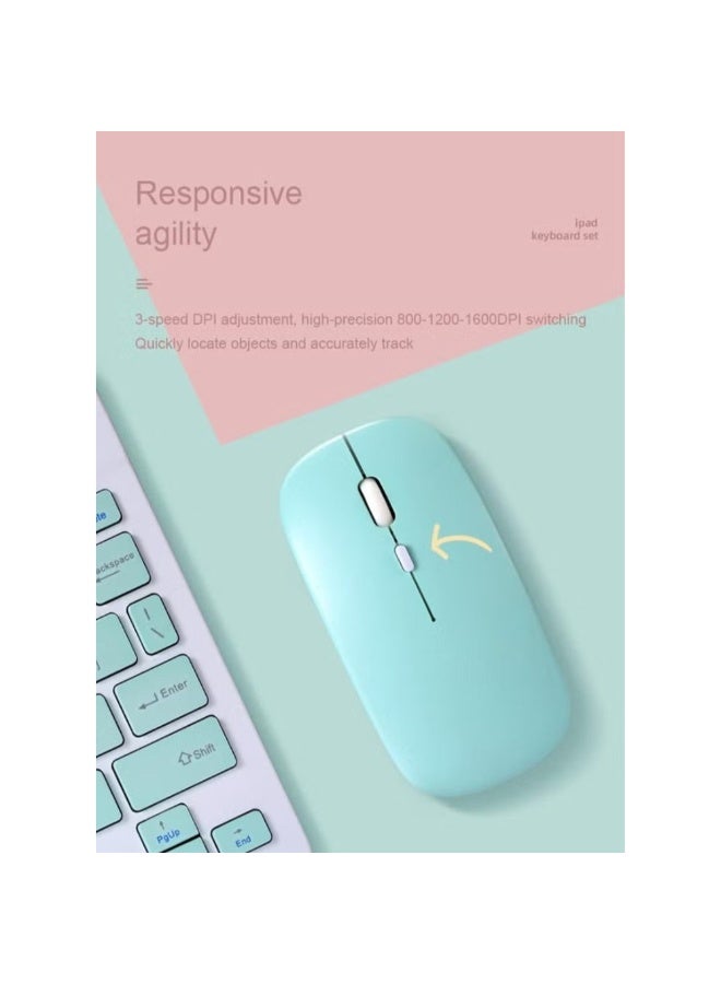 Dreamzon Rechargeable Wireless Keyboard & Mouse Kit – Multi-Device Compatibility, Quiet Keys & Long Battery Life - Image 1