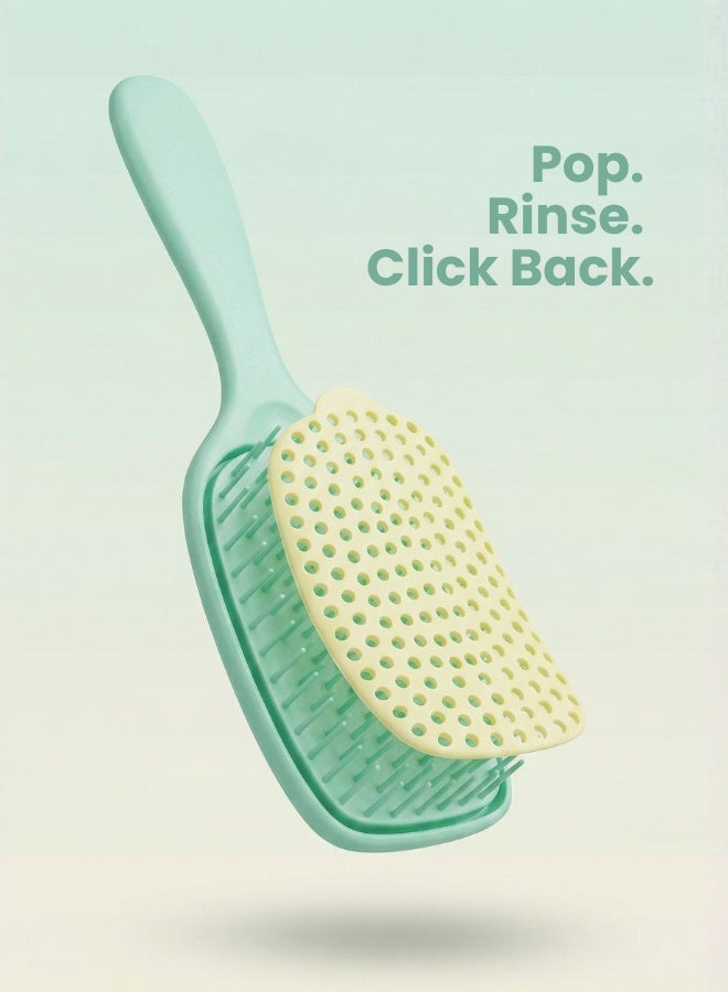 Glitters Detangling Hair Brush for Women and Girls – Anti-Static Paddle Brush with Scalp Massage Bristles for Wet & Dry Hair, Frizz-Free Smooth Styling Hairbrush - Image 4