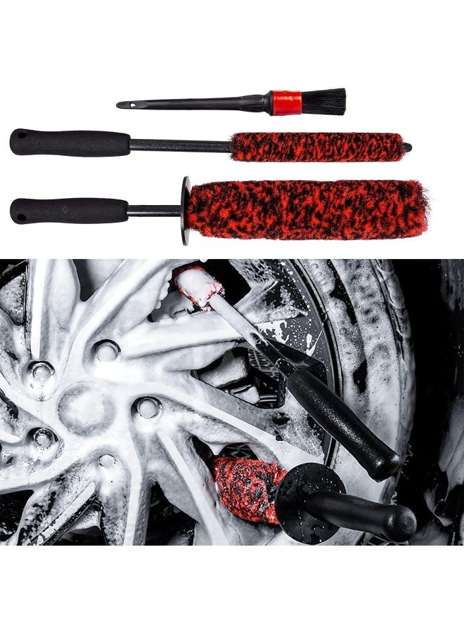 bzczh 3 Pcs Soft Tire Brushes for Cleaning Tires Kit - Image 1