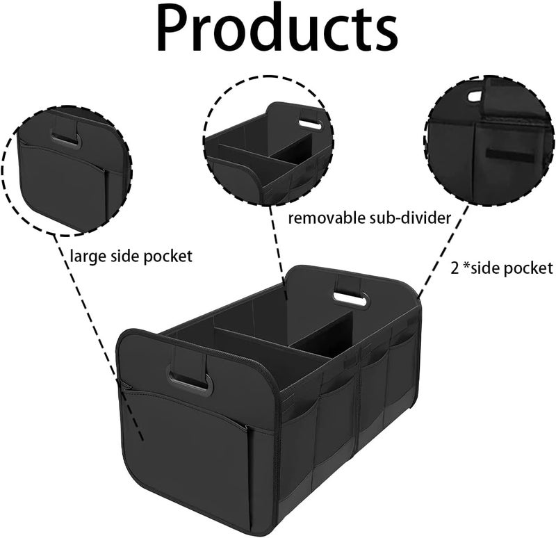 AICEL Car Trunk Organizer - Collapsible Waterproof Oxford Cargo Storage - Image 4