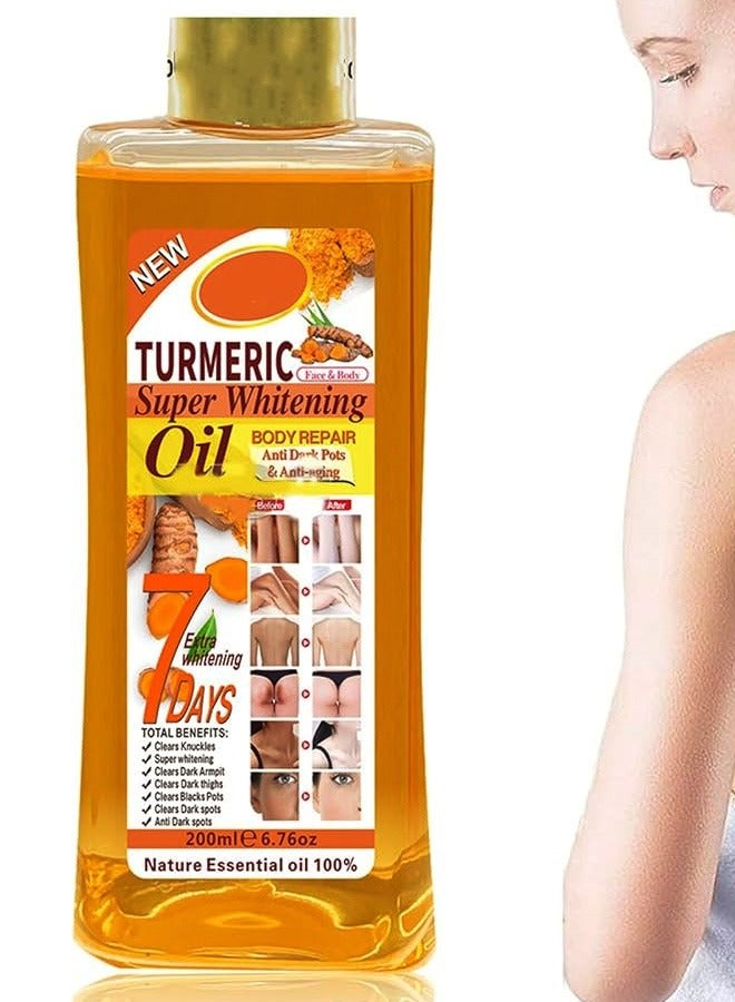 Veet gold Turmeric Super Whitening Oil 200 ML - Image 4