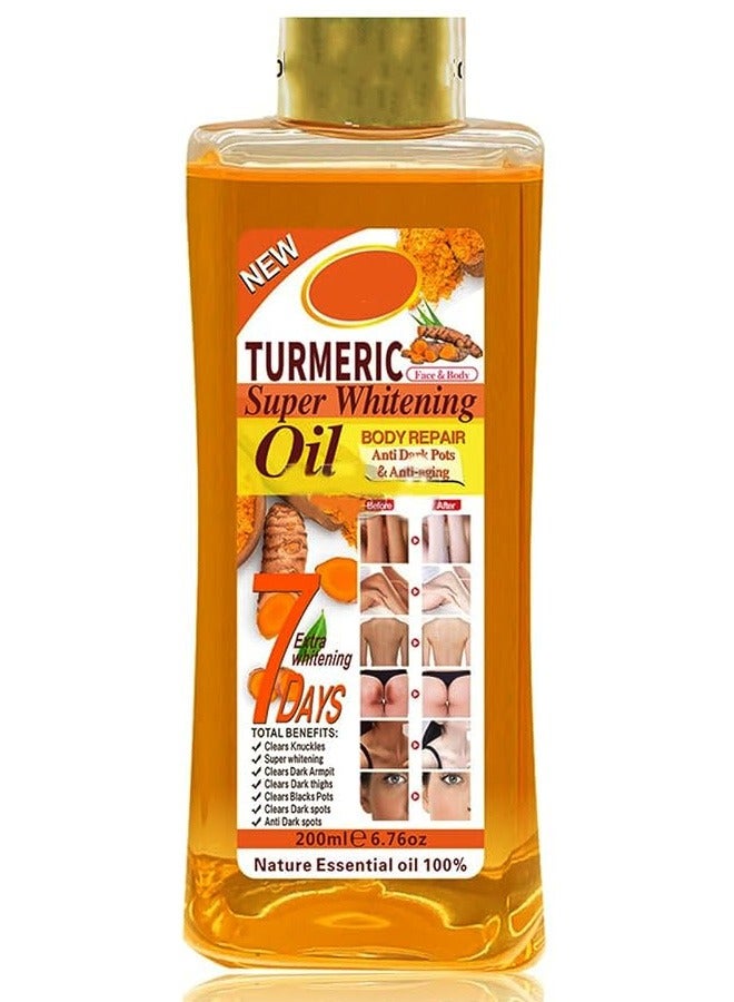 Veet gold Turmeric Super Whitening Oil 200 ML - Image 2