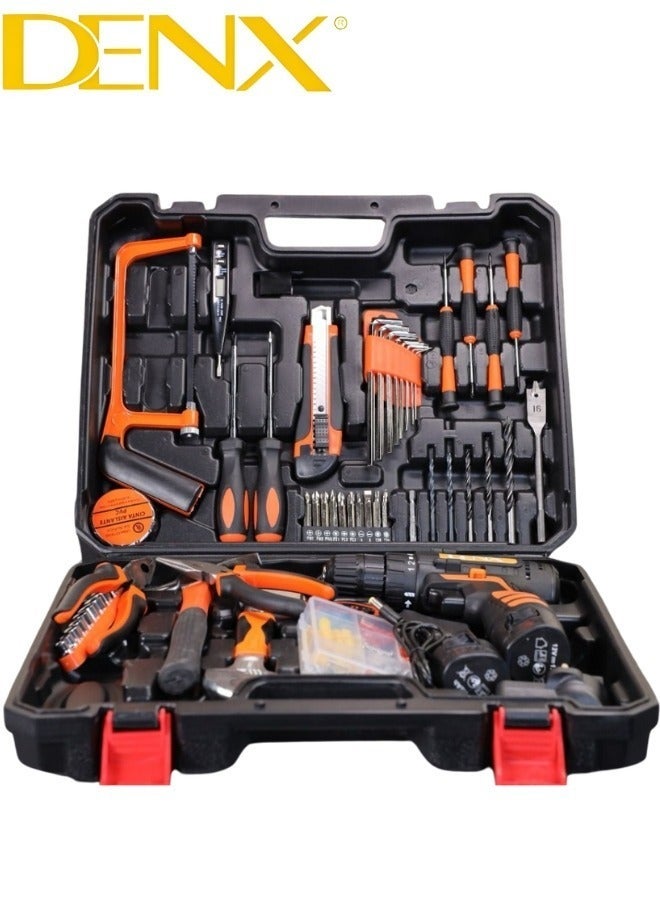 Denx CORDLESS DRILL SET  Professional Household Home Tool Kit Set with DIY Hand Tool Kits for Garden Office House Repair Maintain |Maximum Diame10mm | Speed 0 - 1450 R/MIN | 21V| 1300mAh | Additional Battery | DX1778 - Image 4