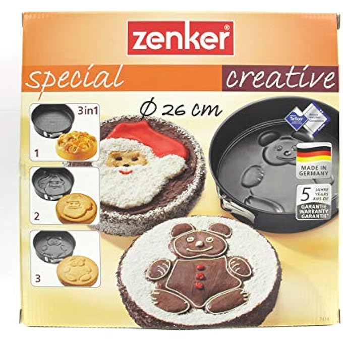 Zenker SpringformSet Special Creative Santa Claus  Bear 26X65 Cm In Black Stainless Steel 26 X 26 X 65 Cm - Image 2