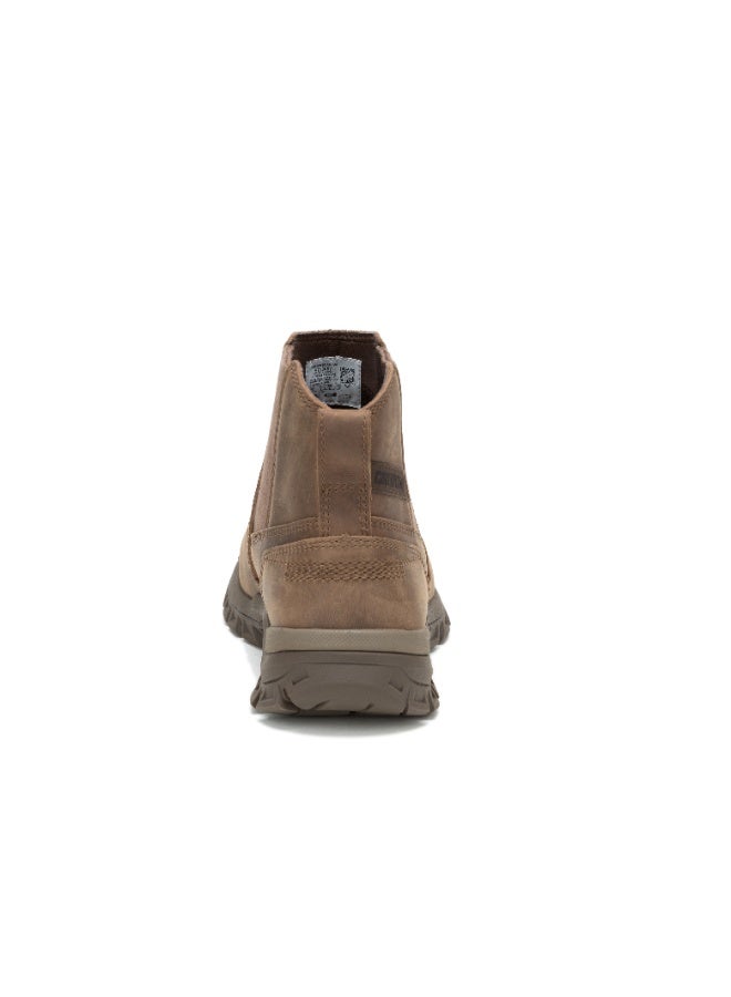 CATERPILLAR CAT Men’s Threshold Chelsea Boot – Full‑Grain Leather, Slip‑Resistant, Cushioned Comfort, Durable Work/Casual Boot – Mushroom - Image 5