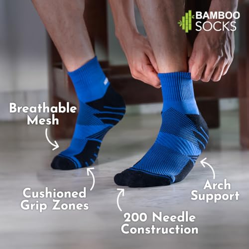 HEELIUM Bamboo Athletic Socks for Men & Women | 3X Tougher & Durable, Ultra Soft & Blister Resistant | Perfect for Gym, Sports & Long Distance Running - Image 4