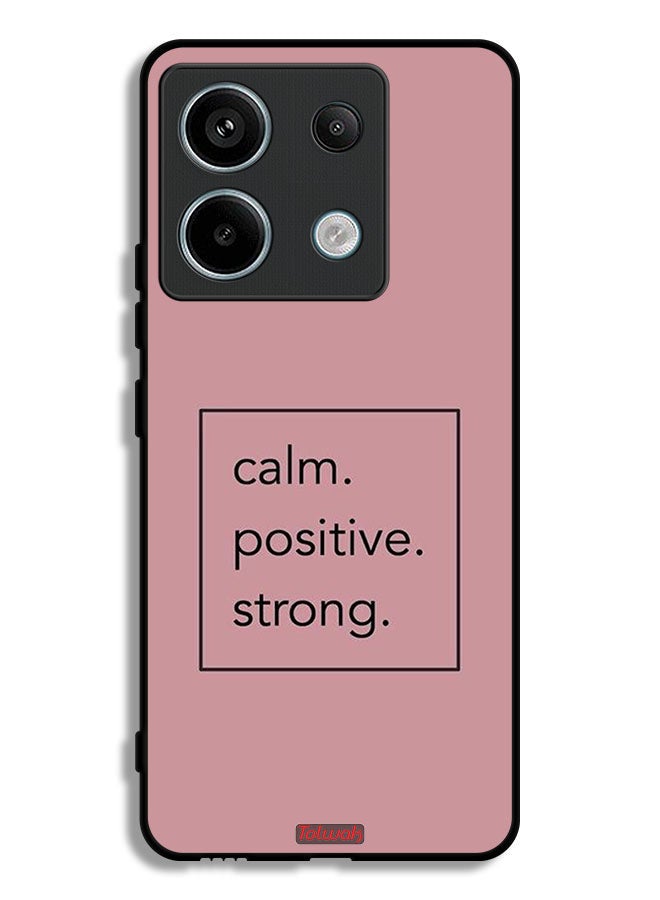 Tolwak Xiaomi Redmi Note 13 Pro Protective Case Cover Calm Positive Strong - Image 1