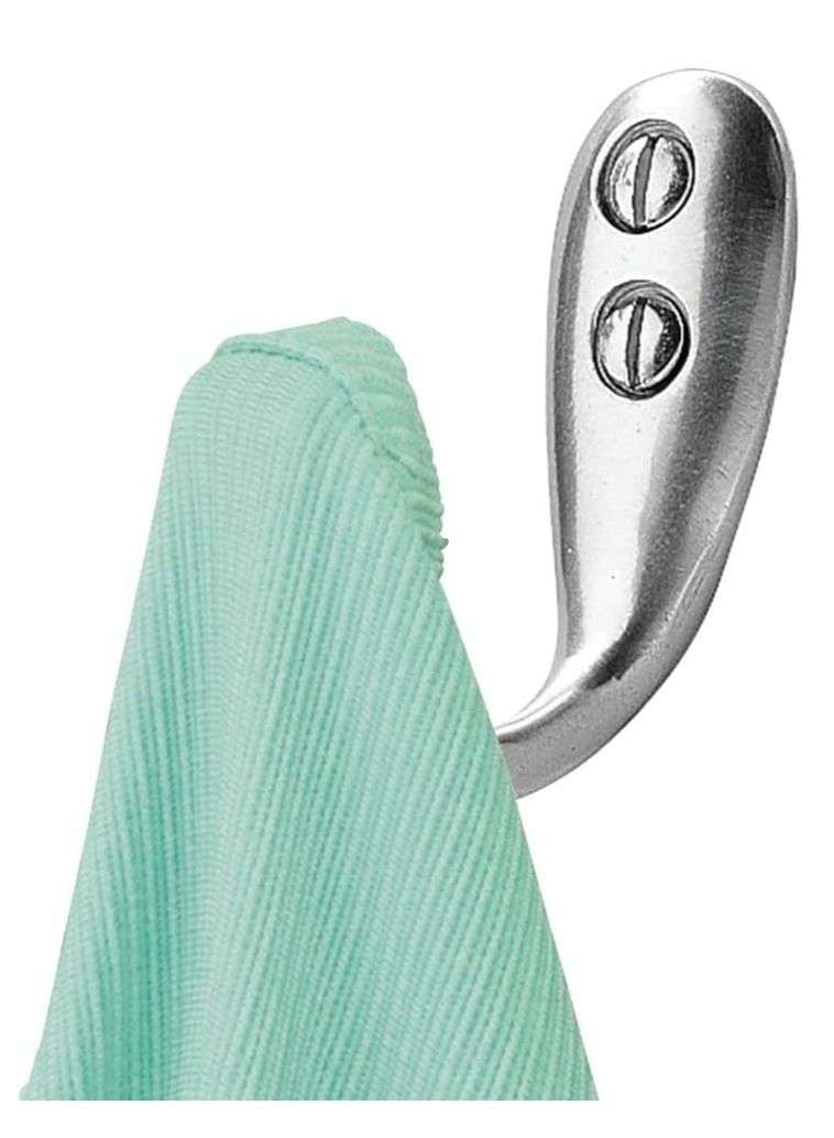 4basix Cloth Hooks Wall Mounted Coat Hooks Wall Hooks for Jackets Bags Towels Pack of 6 Chrome Plated - Image 3